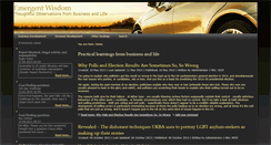 Desktop Screenshot of emergentwisdom.com